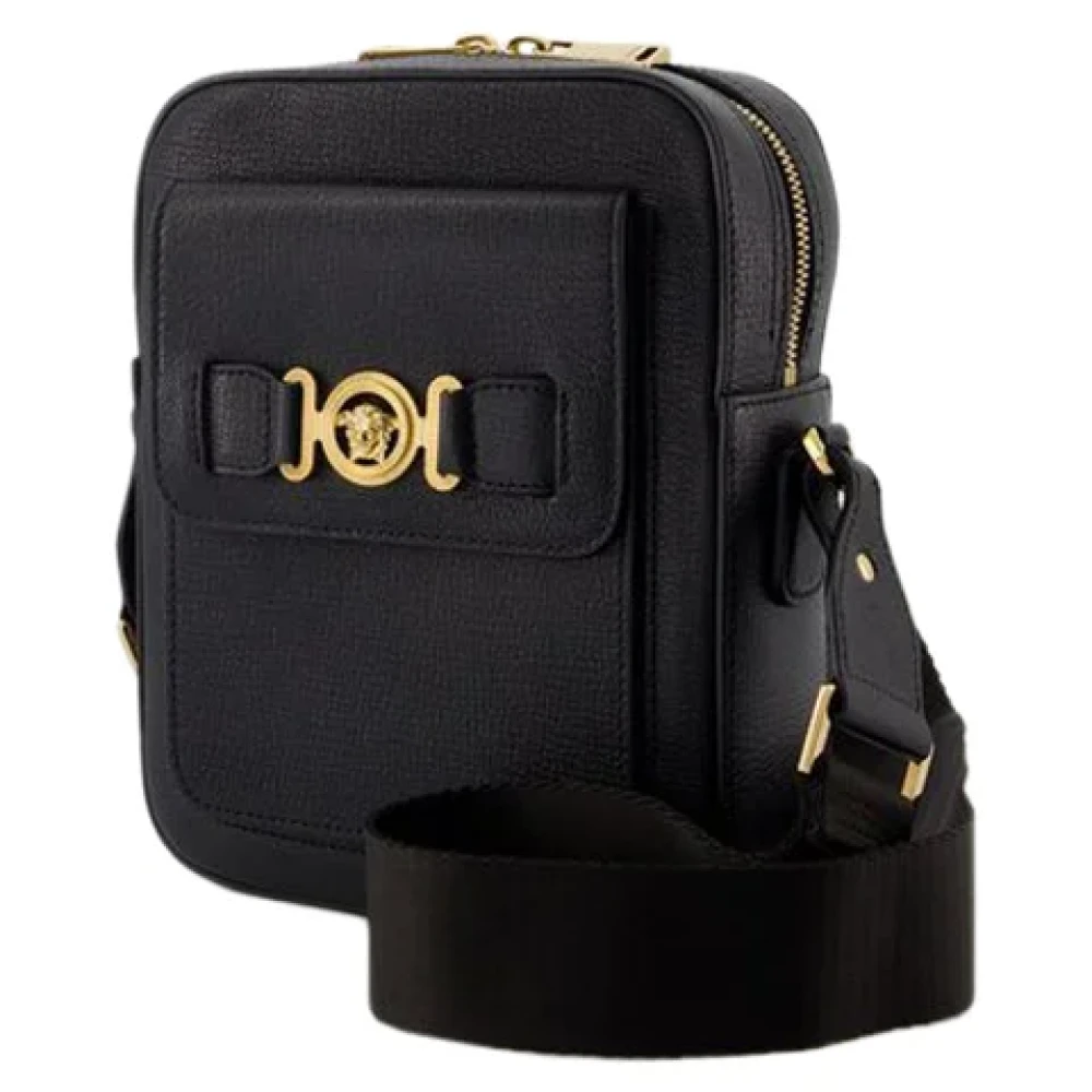 Versace Leather shoulder-bags Black Heren