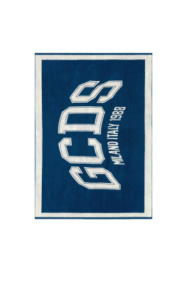 blauw-katoenen-strandlaken-met-gcds-lounge-logo