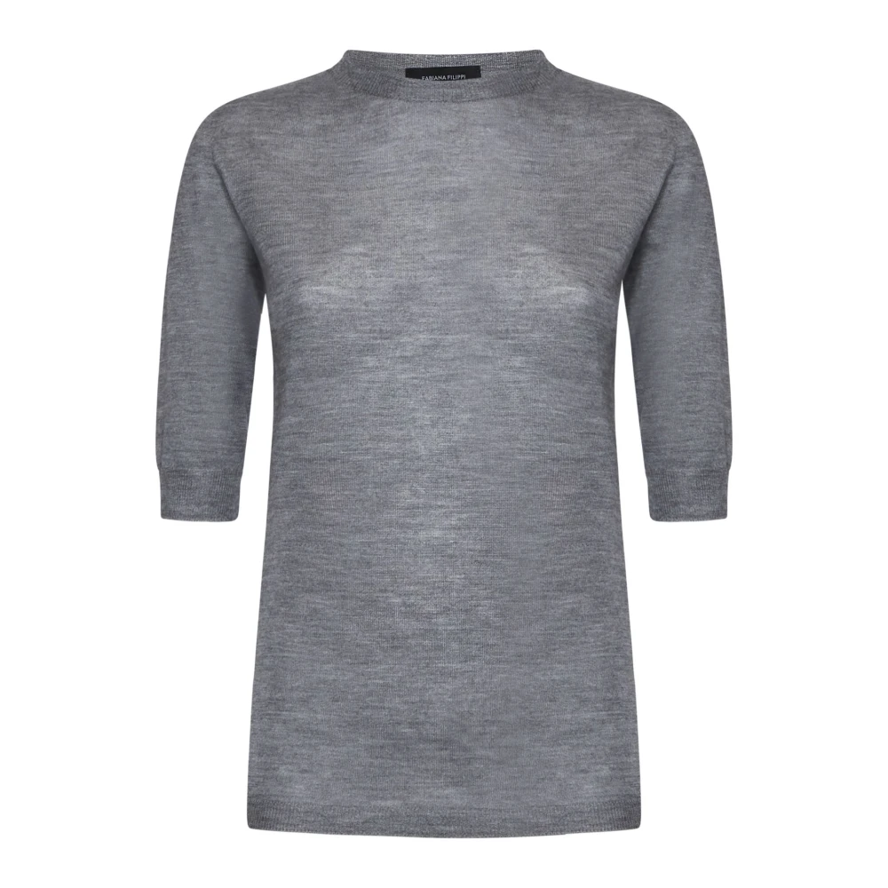 Fabiana Filippi Stijlvolle Sweater Collectie Gray Dames