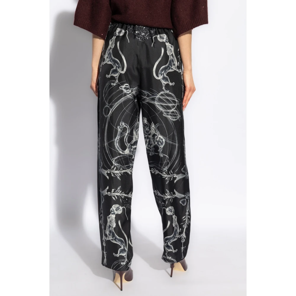 Fabiana Filippi Zijden broek van Black Dames