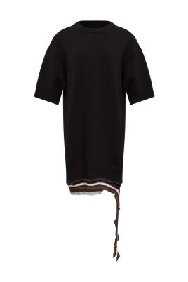 Distressed Knitted Mini Dress
