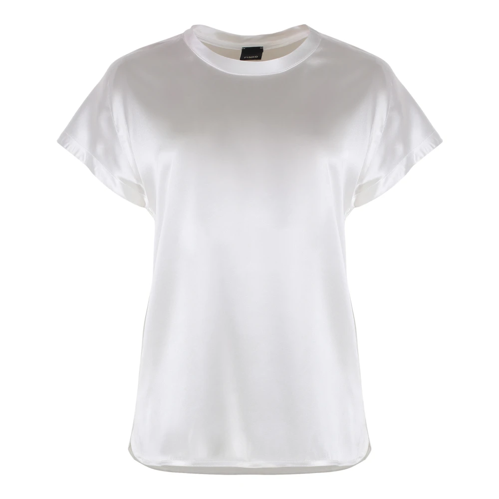 pinko Zijden blouse met zijsplitten White Dames