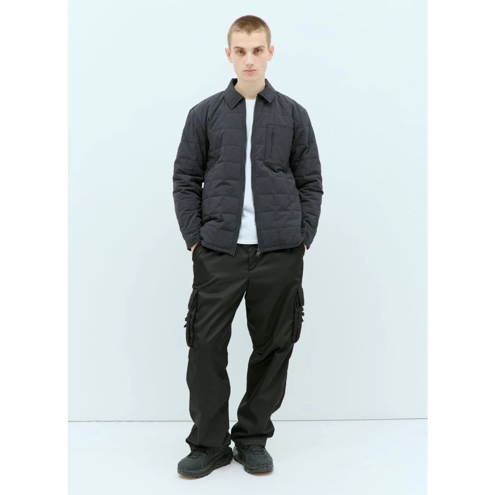 Rains Giron Liner Overshirt Jacket Black Heren
