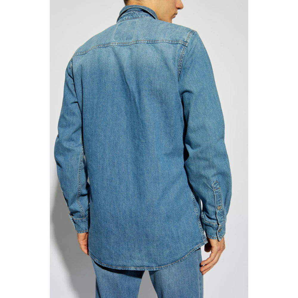 Moschino Denim overhemd Blue Heren