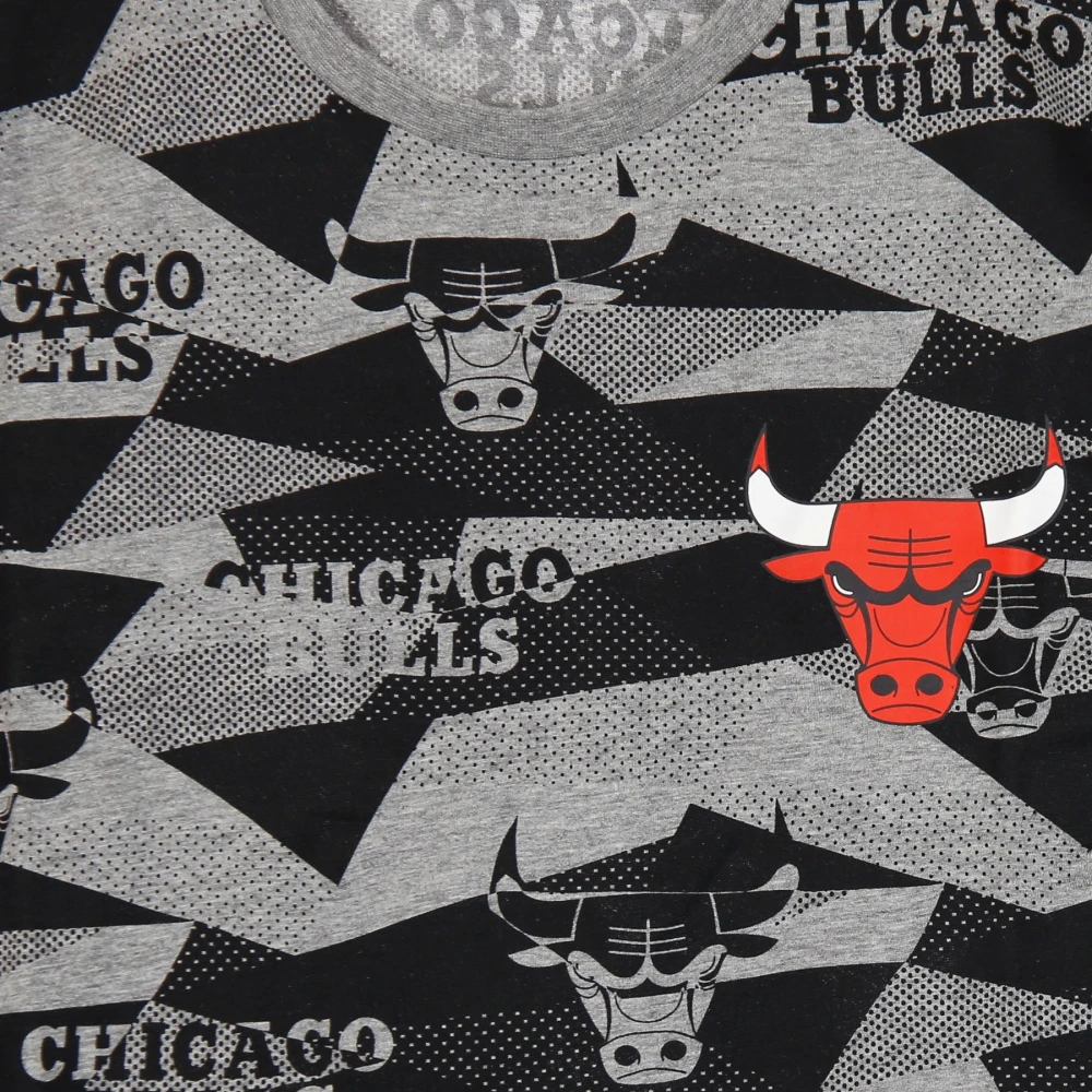 new era Chicago Bulls Geometrische Tee Multicolor Heren