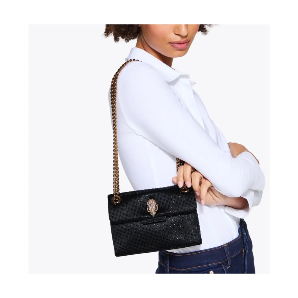 Kurt Geiger Mini Stoffen Crossbody Tas Black Dames