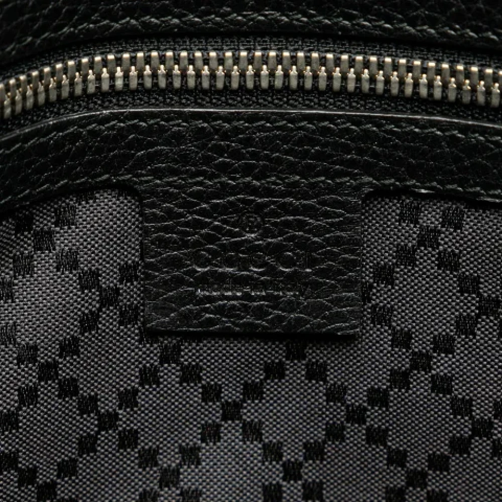 Gucci Vintage Pre-owned Leather clutches Black Dames