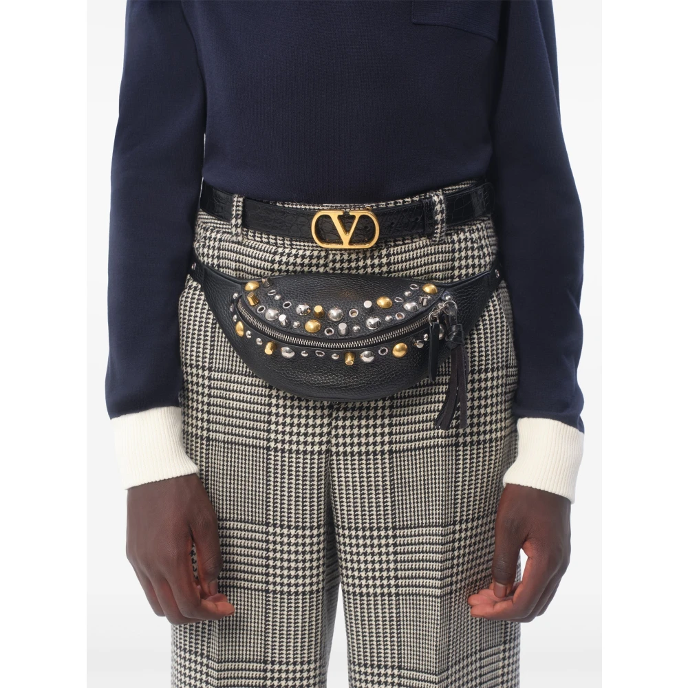 Valentino Garavani Blauw Katoenen Poloshirt Regular Fit Blue Heren