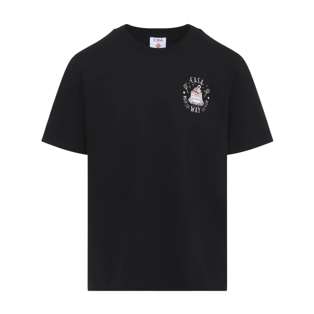 Casablanca Men's Black Casa Way T-Shirt - T-Shirts - L - Tops