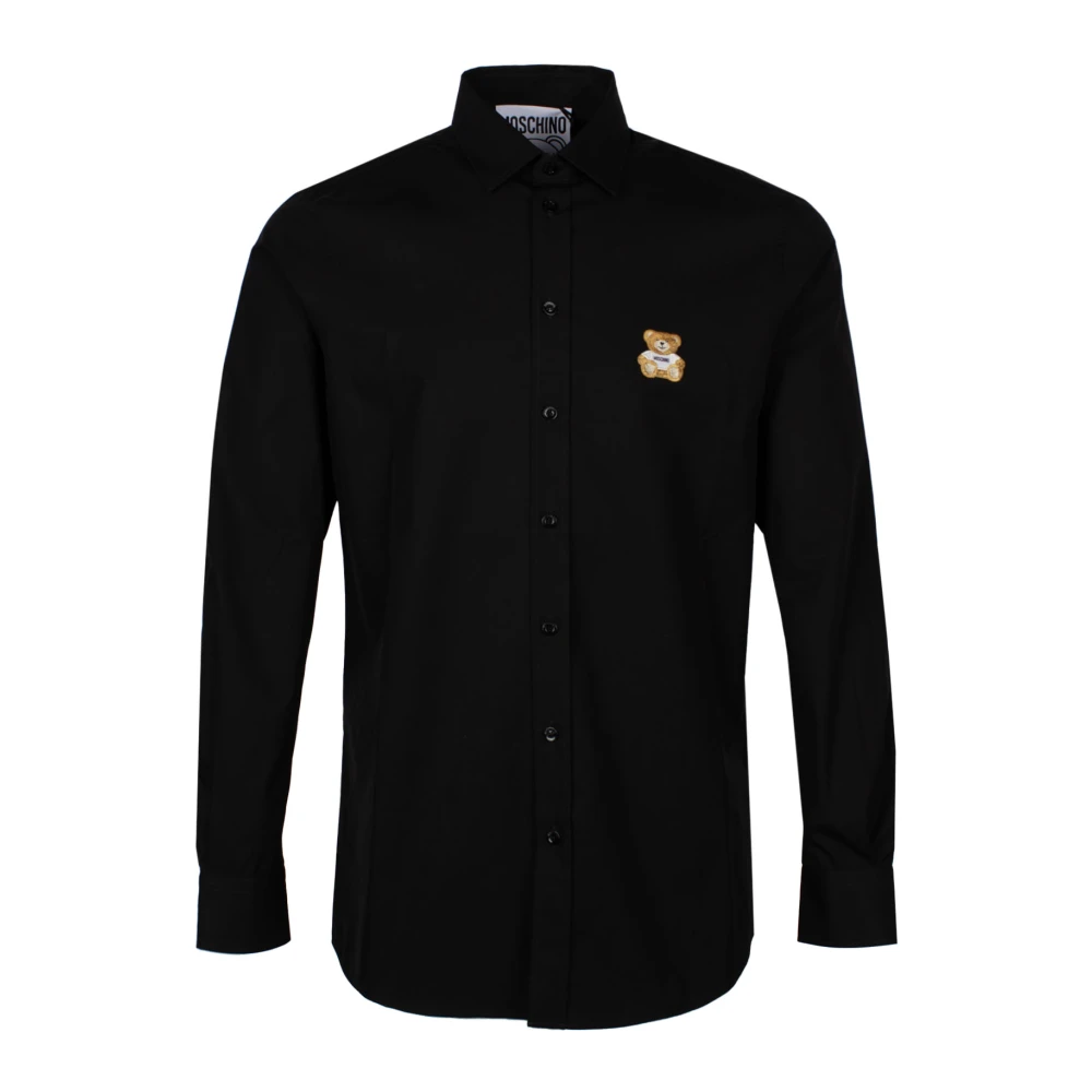 Moschino Zwarte Teddy Bear Shirt Black Heren