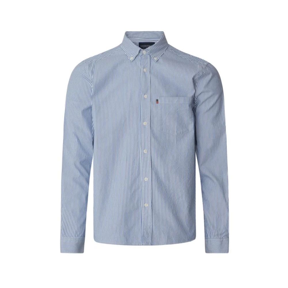 Lexington Stijlvol Formeel Overhemd Blue Heren