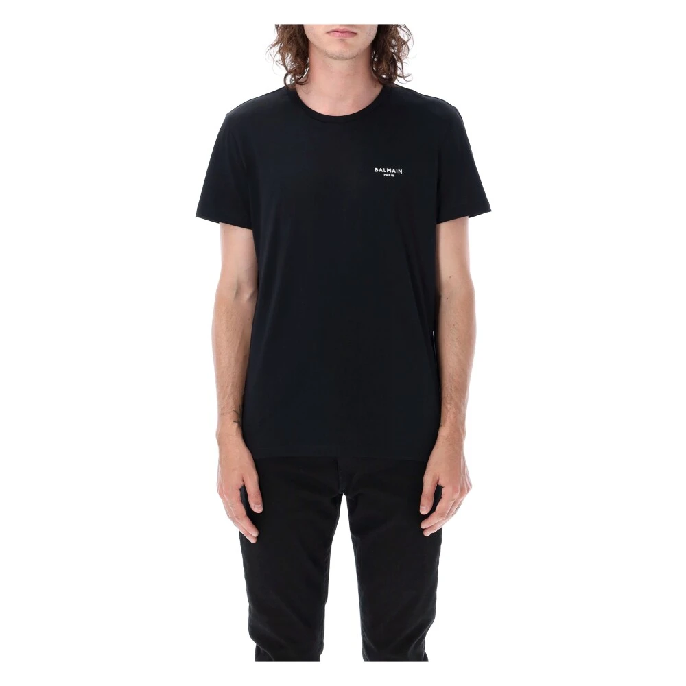 Balmain Flock T-shirt Black Heren