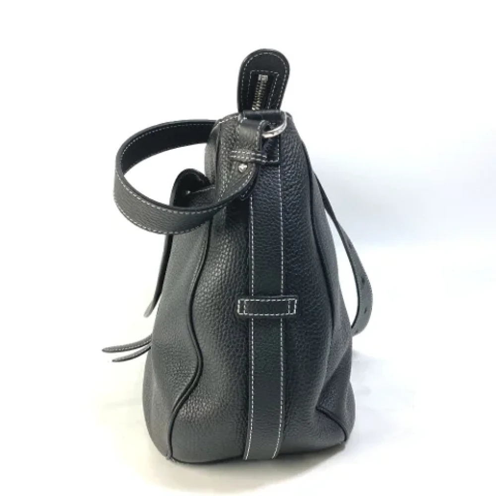 Dior Vintage Pre-owned Leather dior-bags Black Dames