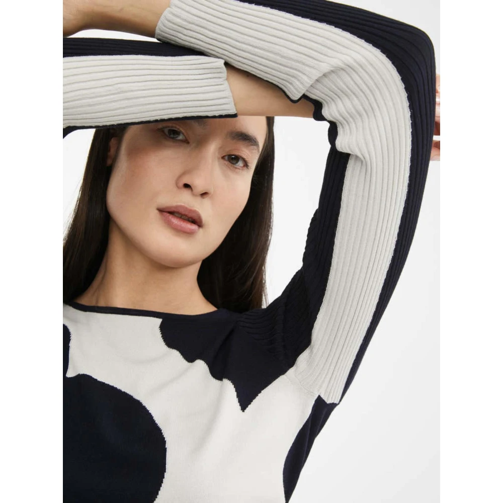 Max Mara Gebreide Top Blue Dames