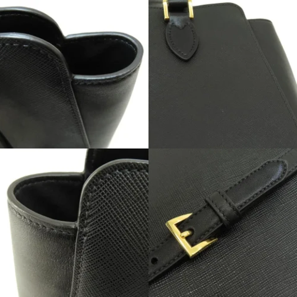Prada Vintage Pre-owned Leather totes Black Dames