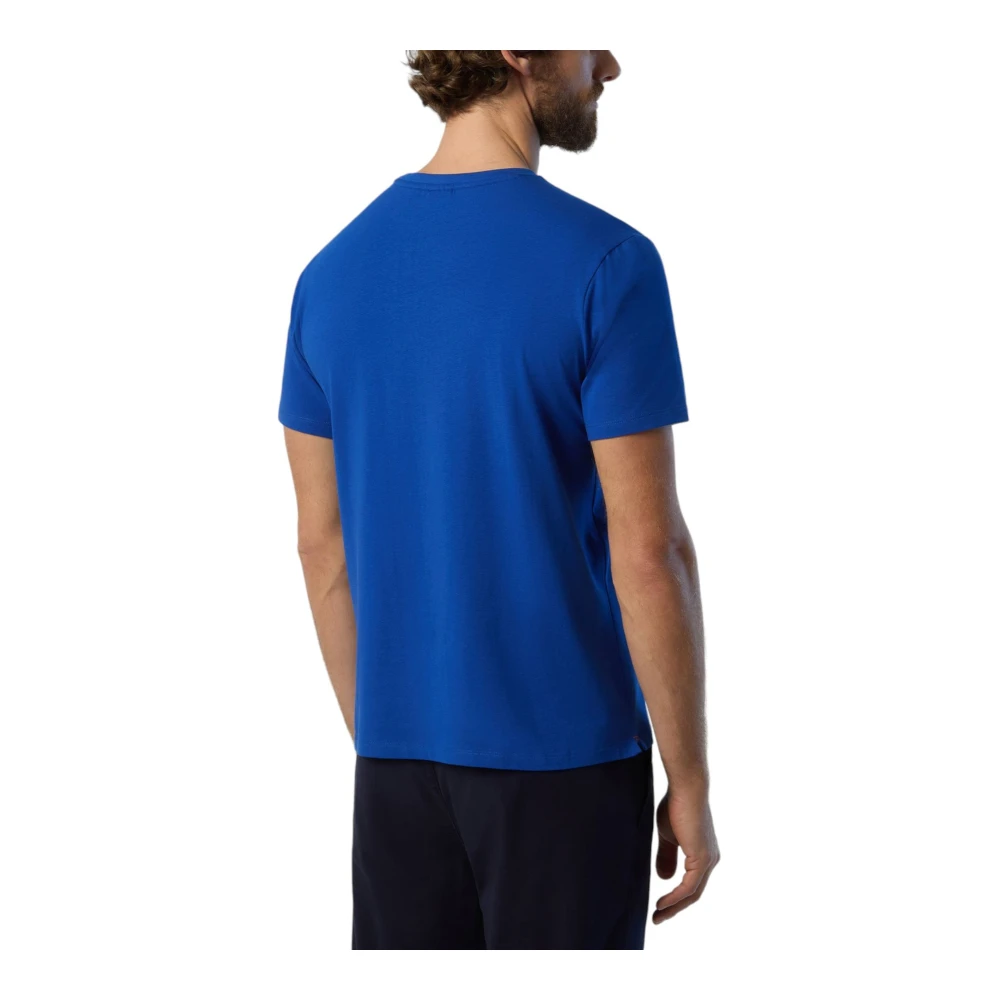 North Sails Korte mouw T-shirt voor mannen Blue Heren