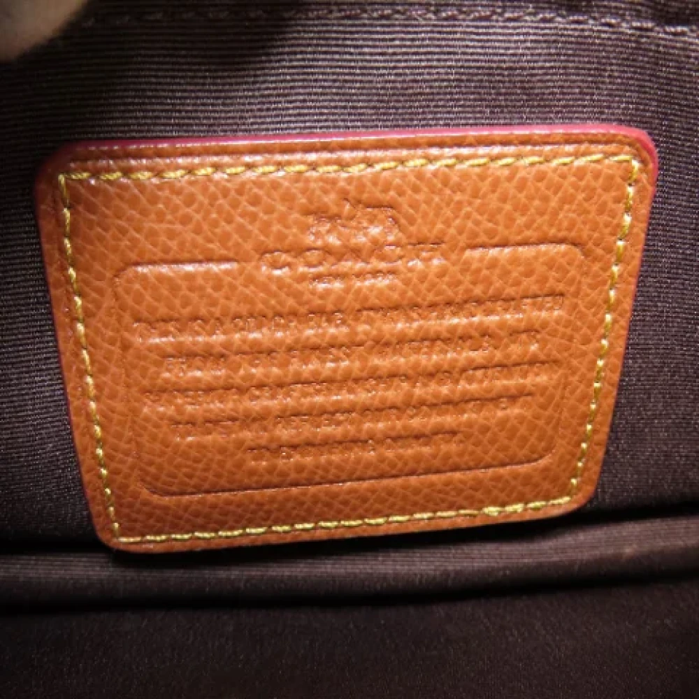 Coach Pre-owned Canvas handbags Brown Dames