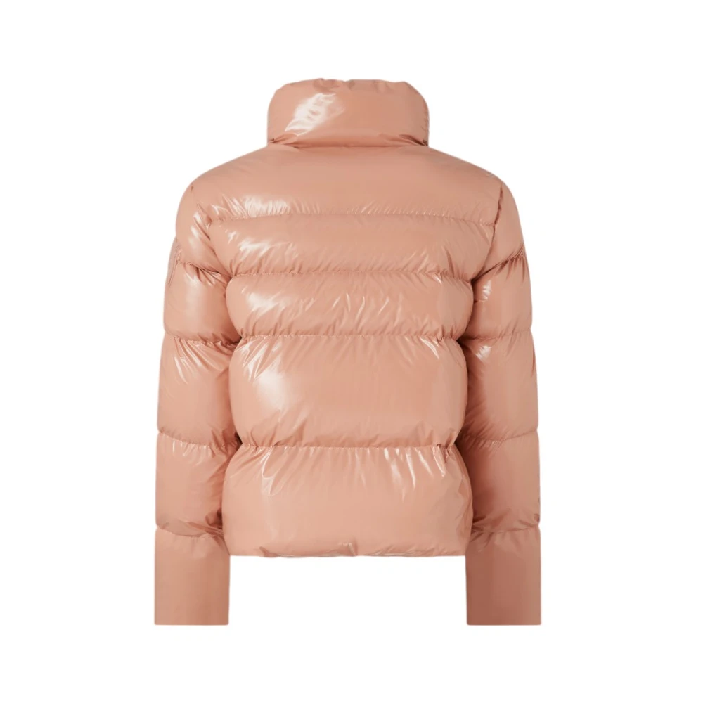 pinko Nylon Patch Caban Jas Brown Dames