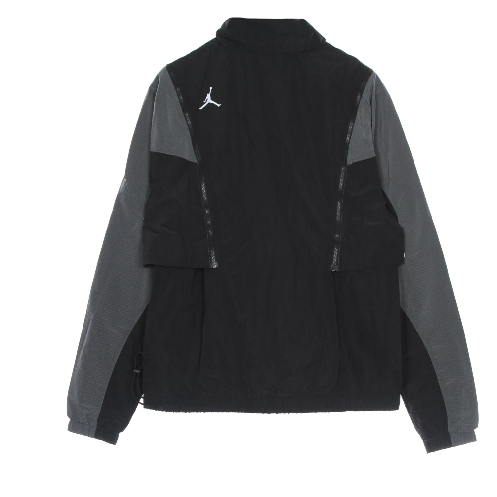 Jordan Engineered Geweven Trainingspak Jas Zwart Grijs Wit Black Heren