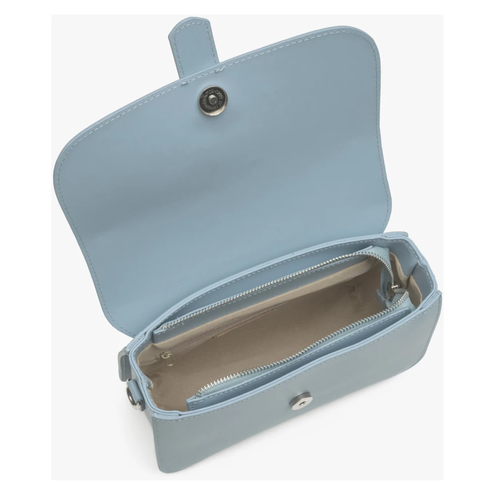Estro Dames Blauwe Handtas gemaakt van Echt Leer Er00115031 Blue Dames
