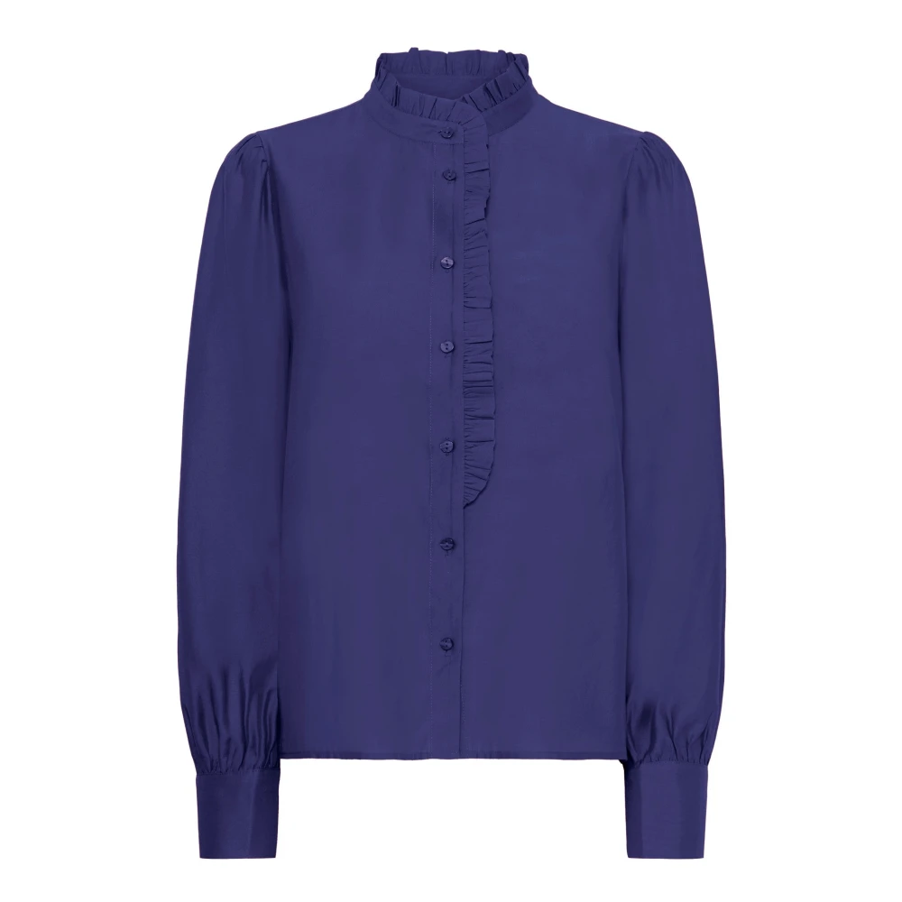 Ichi Blau Damenbluse Aus Viskose Und Polyester Karlani - Bild 2