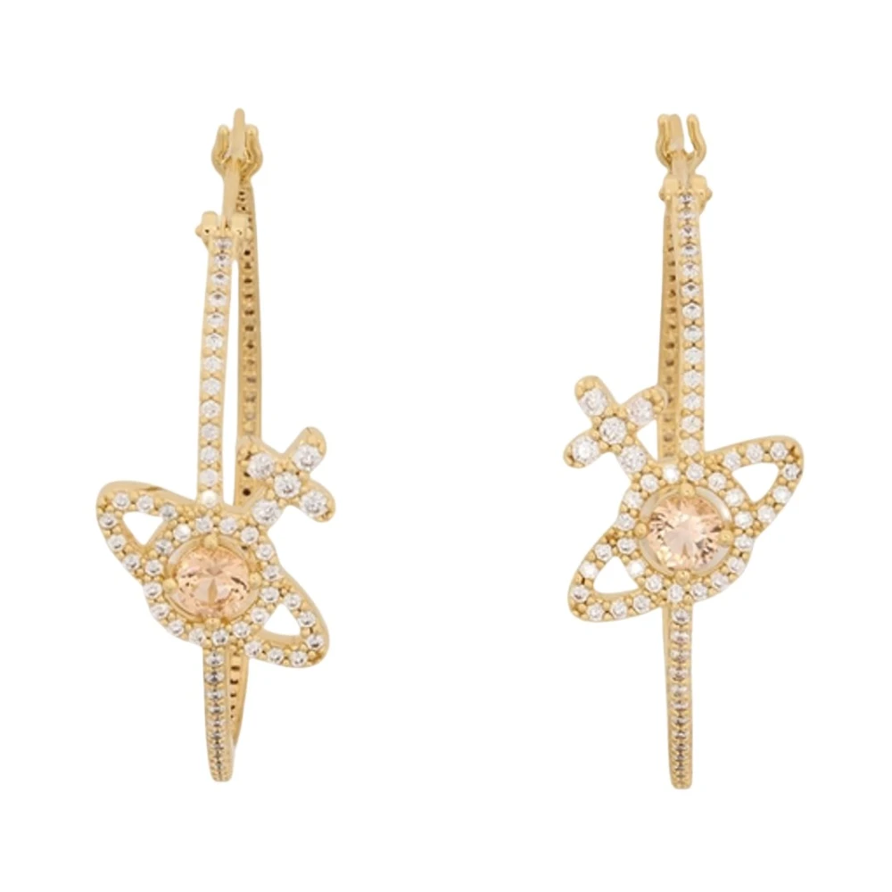 Vivienne Westwood Women's Yellow Olympia Cz Earrings - Earrings - One Size - Accessories
