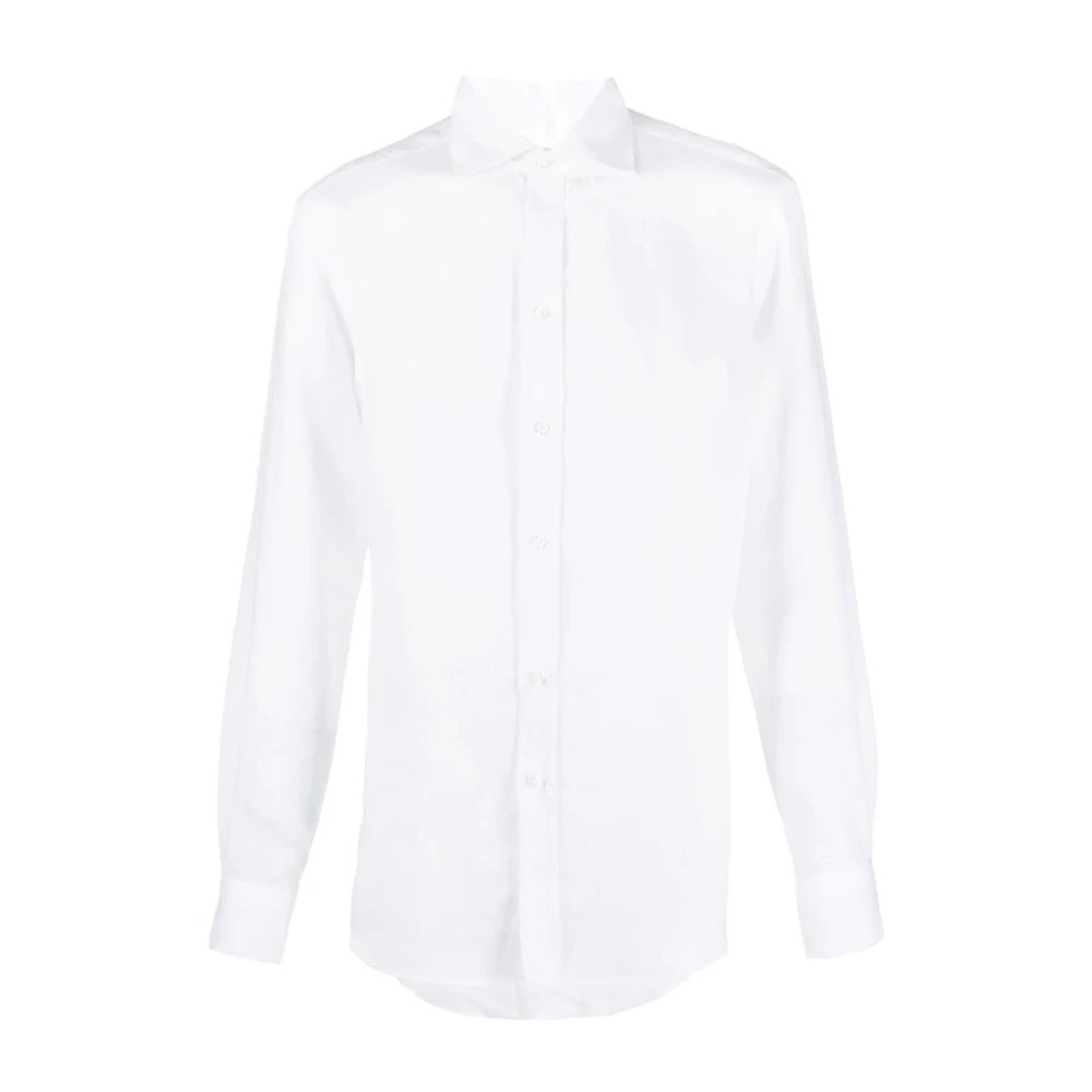 Ralph Lauren Witte Casual Longsleeve Shirt White Heren