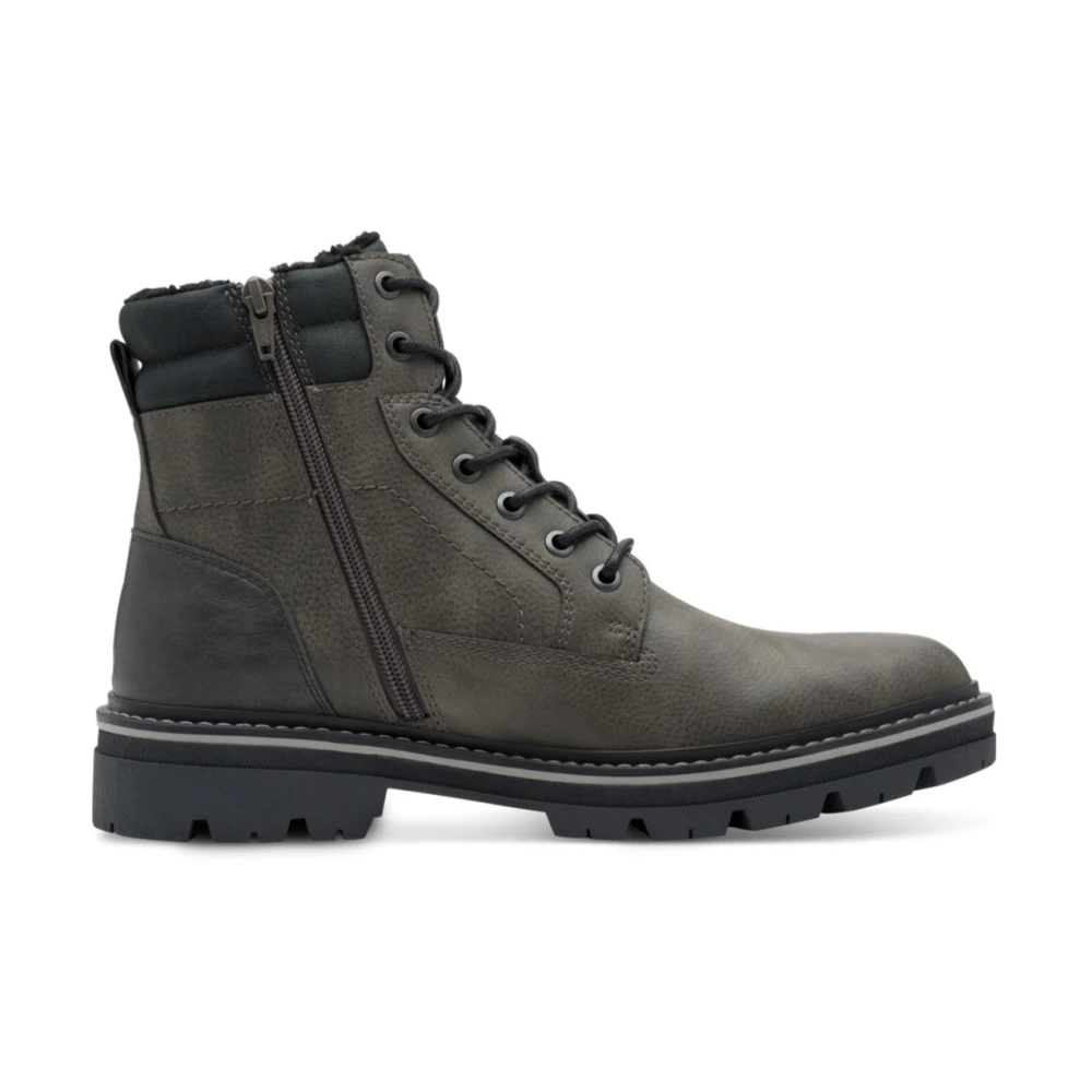 S.oliver Gray Winter Lace-Up Ankle Boot - Male - Lace-Up Boots - 7 Uk - Shoes