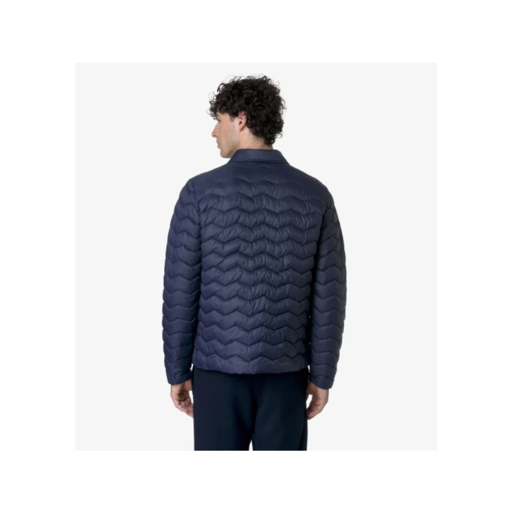 K-way Gewatteerde Warme Jas Blue Heren