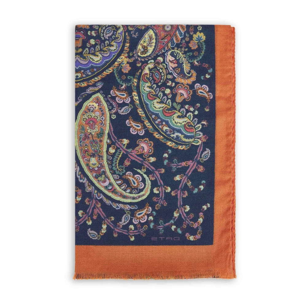 Etro Women's Multicolor Scarves, One Size, Floral Paisley Cashmere-Blend Scarf