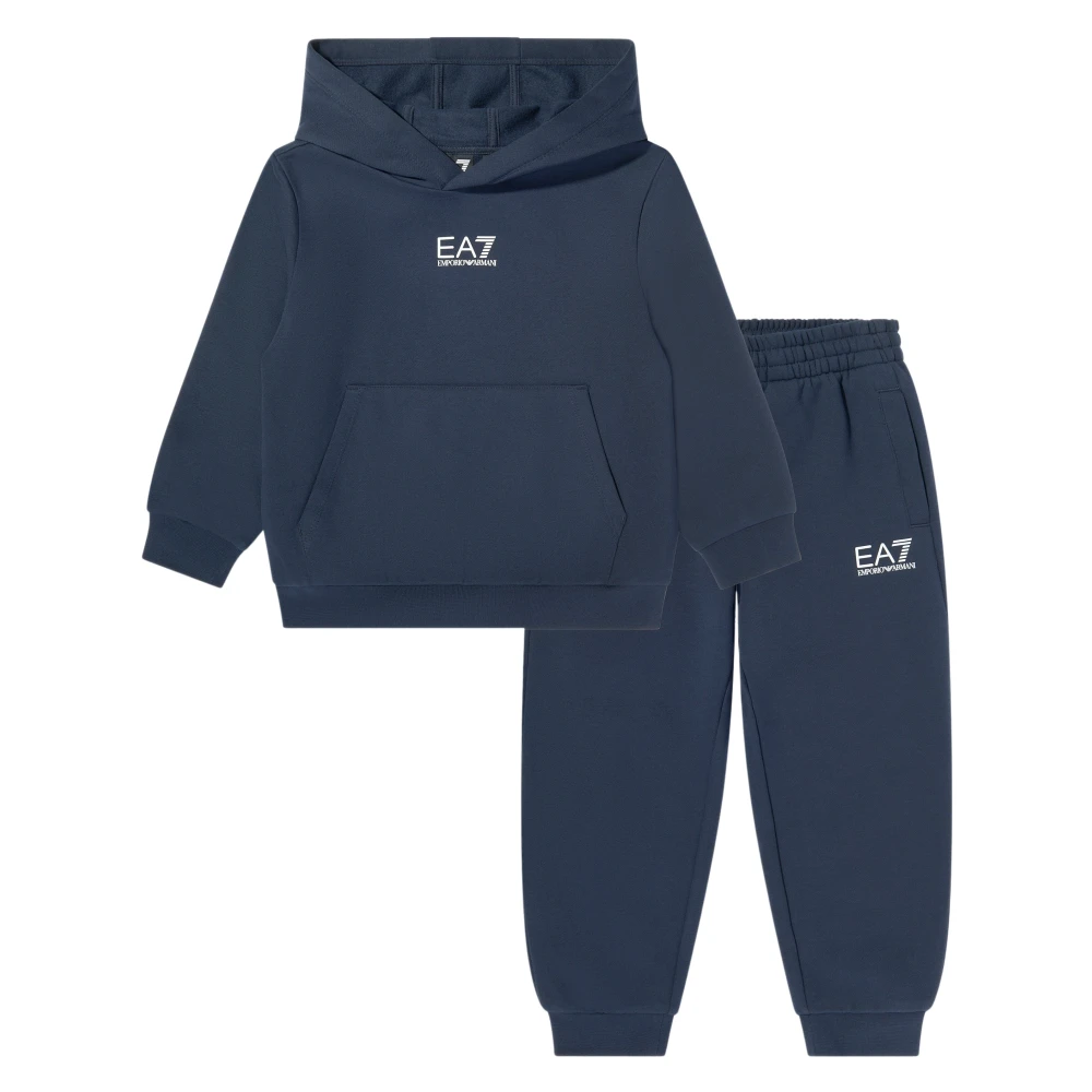 Emporio Armani Ea7 , Kids Sport Sets, Unisex, Blue, 8 Y | 128 Cm, Train Core Id Tracksuit