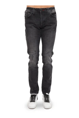 Super Straight Cut Skull Jeans