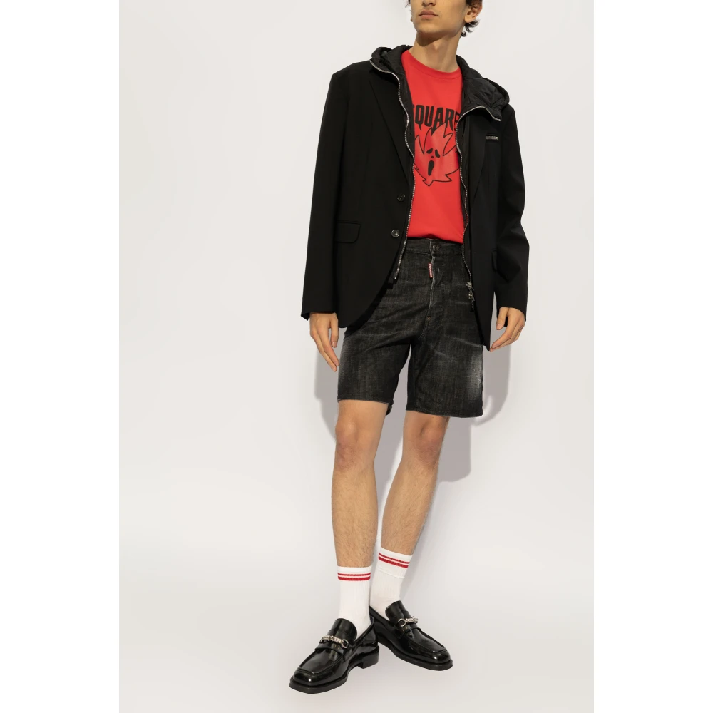 Dsquared2 T-shirt met logo Red Heren