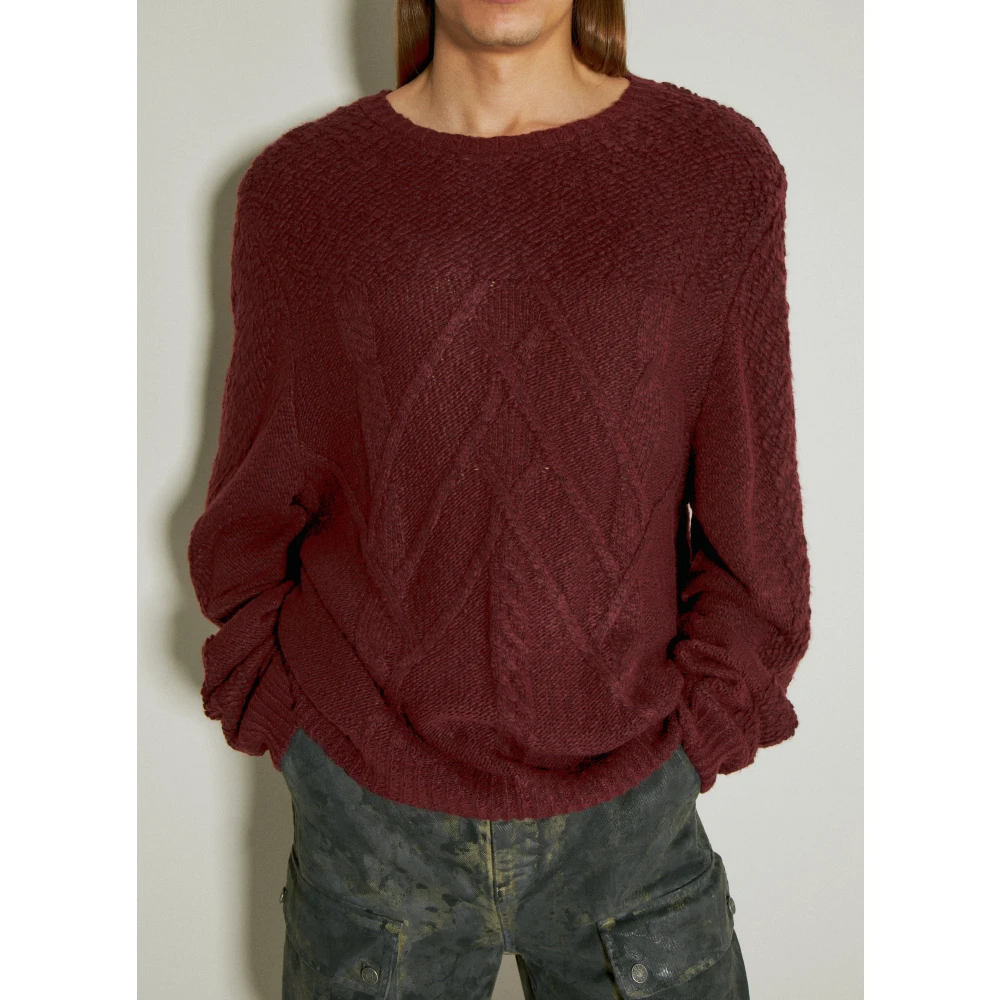 Guess Looptrui in kabelbreisel Red Heren