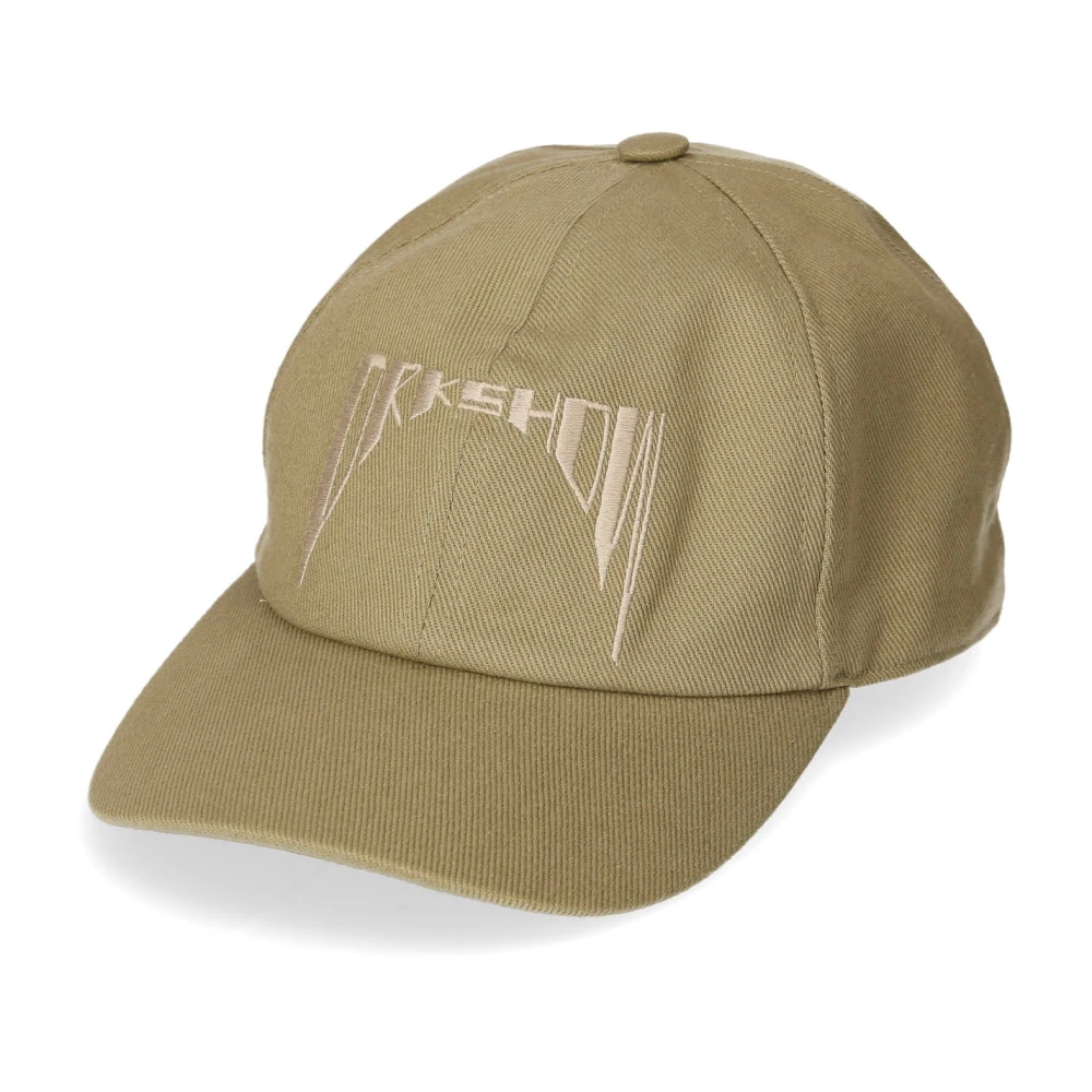 Rick Owens Geborduurde Denim Pet met Logo Green Heren