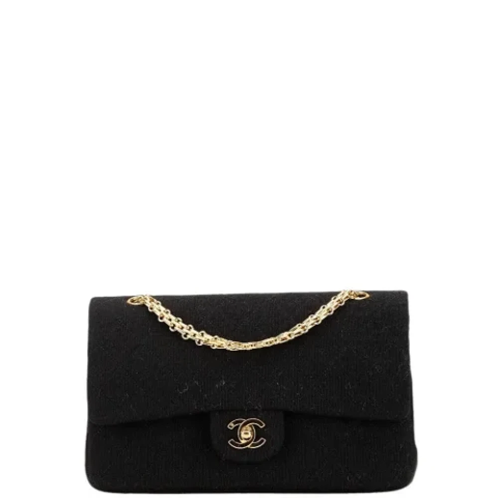 Chanel Vintage Pre-owned Cotton chanel-bags Black Dames