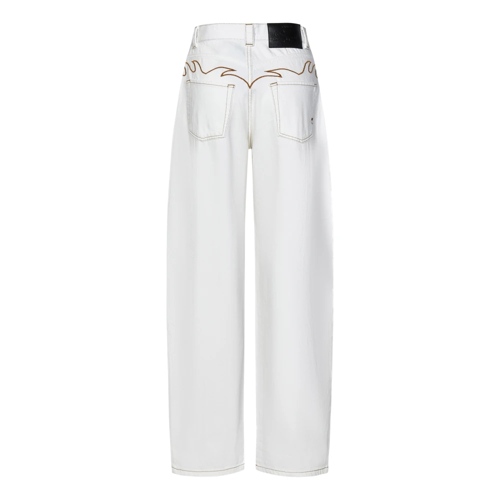 pinko Trousers White Dames