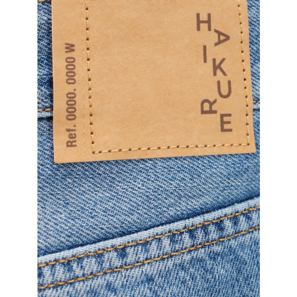 Haikure Katoenen jeans met achterlogo patch Blue Heren
