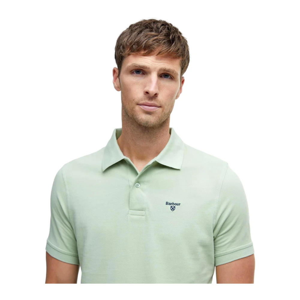 Barbour Lichtgewicht sportpoloshirt Groen Green Heren