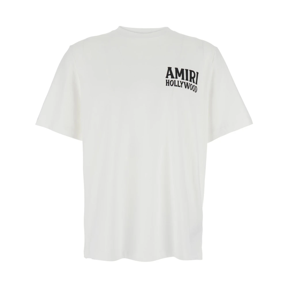 Amiri Jazz Wolf Vit T-shirt med rund hals White, Herr