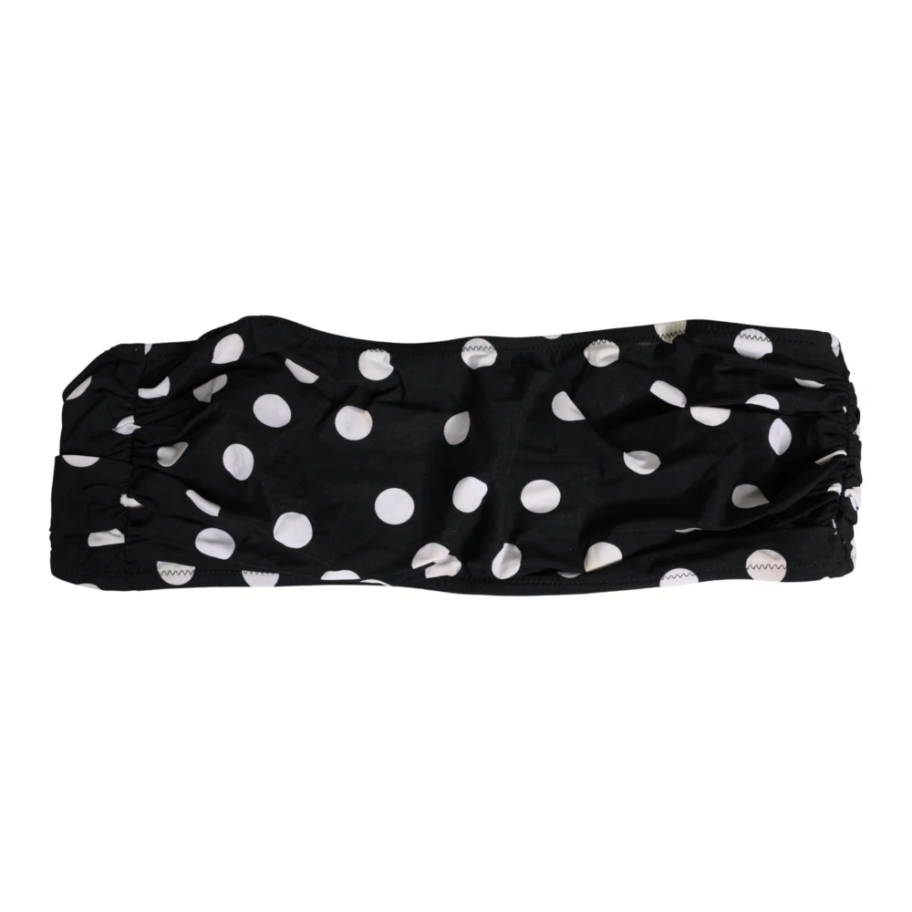 Dolce & Gabbana Women's Black Bandeau Bikini Top - Bikinis - L - Swimwear