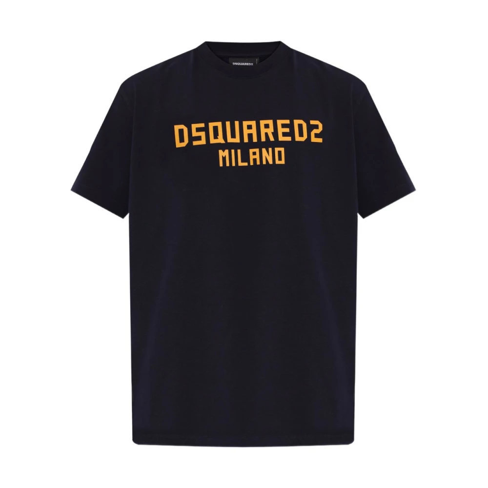 Dsquared2 Men's Blue T-Shirts, L, T-Shirt With Logo