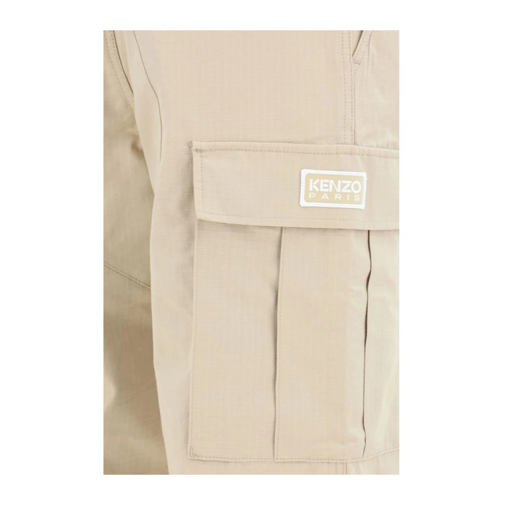 Kenzo Cargo Werkbroek met meerdere zakken Beige Heren