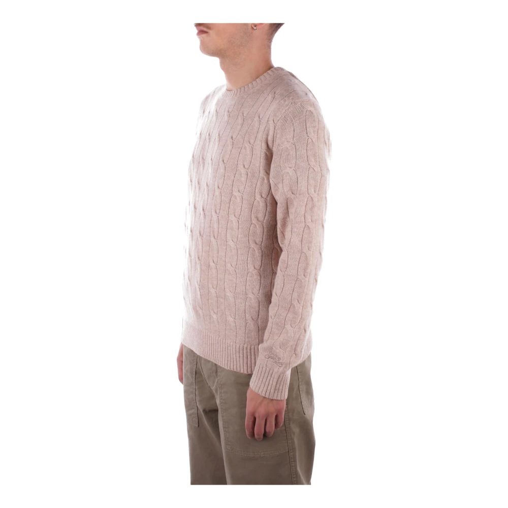 Saint Barth Beige Logo Front Sweaters Beige Heren