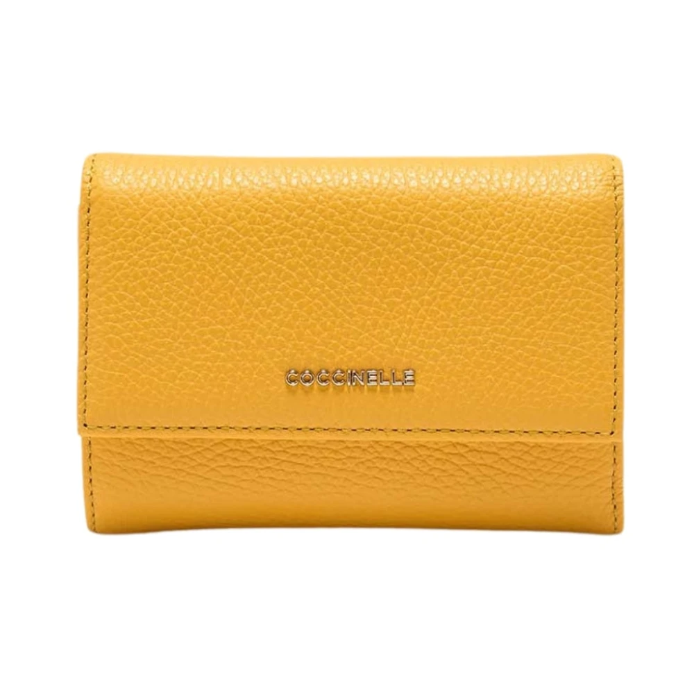 Coccinelle Women's Yellow Wallets & Cardholders, One Size, Metallic Soft Wallet