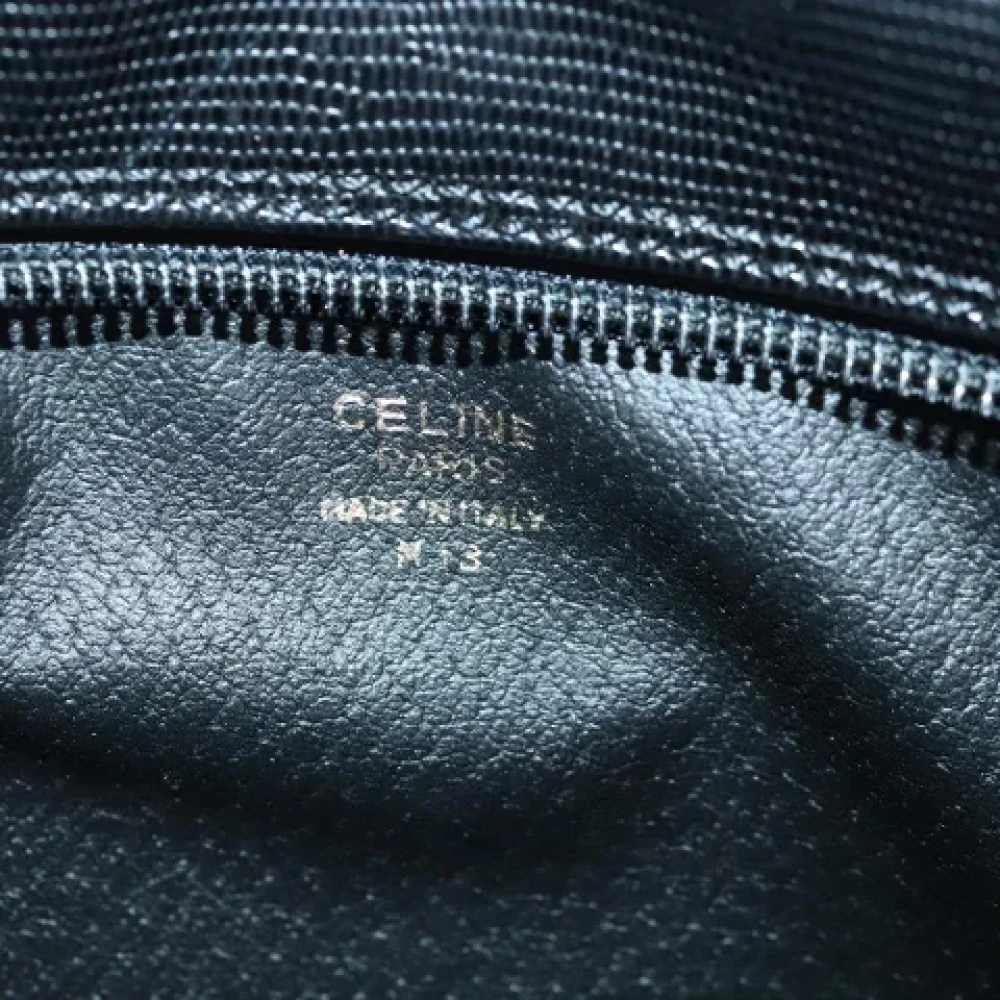 Celine Vintage Pre-owned Leather clutches Black Dames