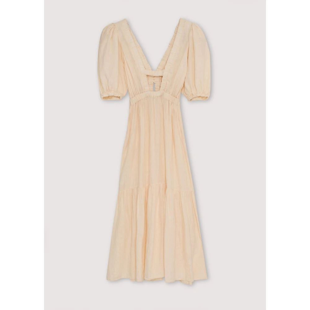 The New Society Hera Vrouw Jurk 3 Macadamia Beige Dames