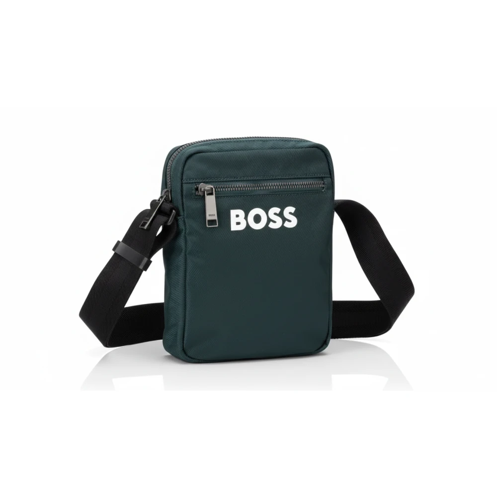 Hugo Men's Green Catch 3.0 N/S Zip Crossbody