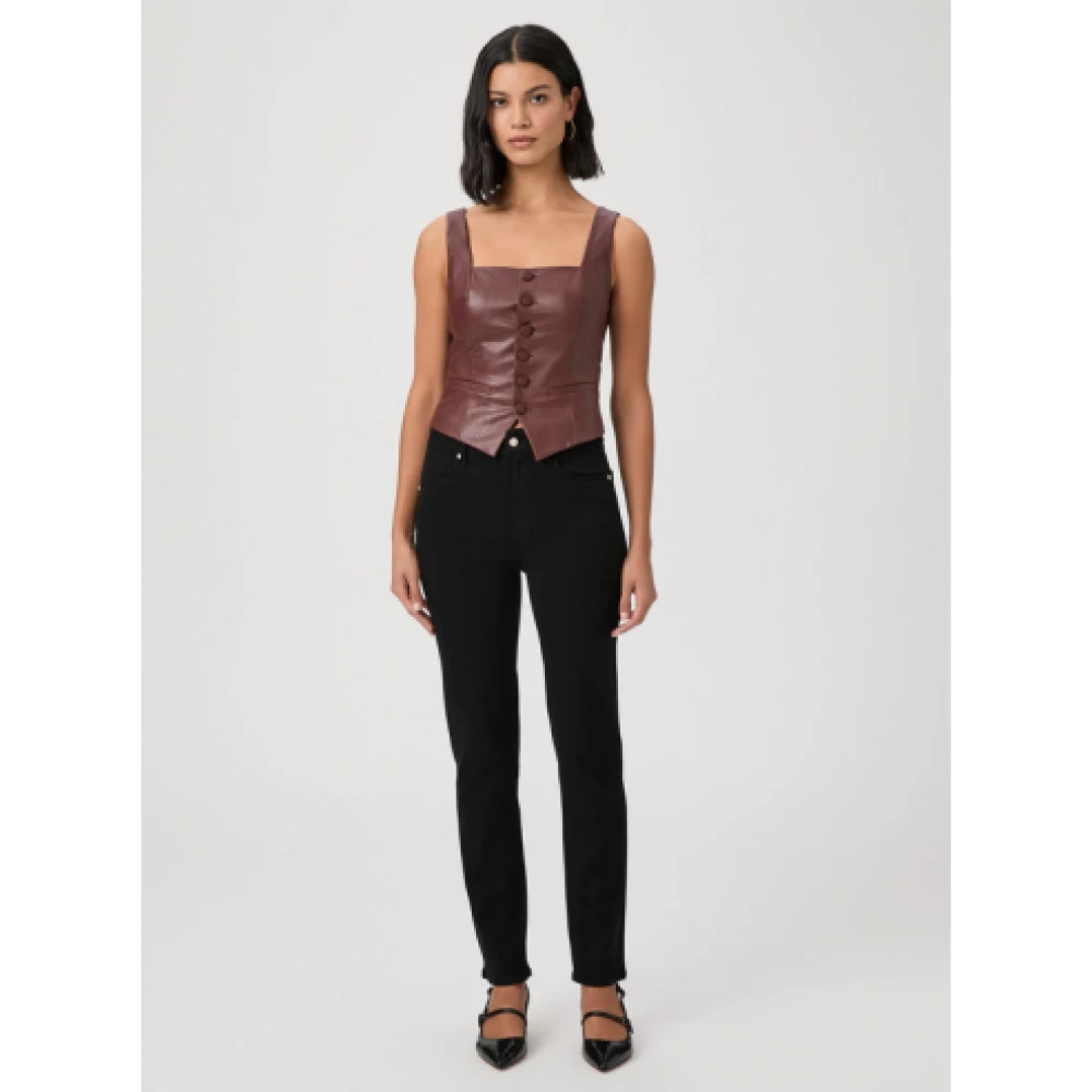 Paige Zwarte Luxe Skinny Jeans Black Dames