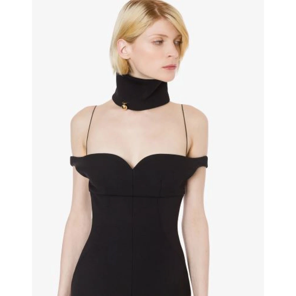 Philosophy di Lorenzo Serafini Zwarte Lange Tubino Jurk Lorenzo Black Dames